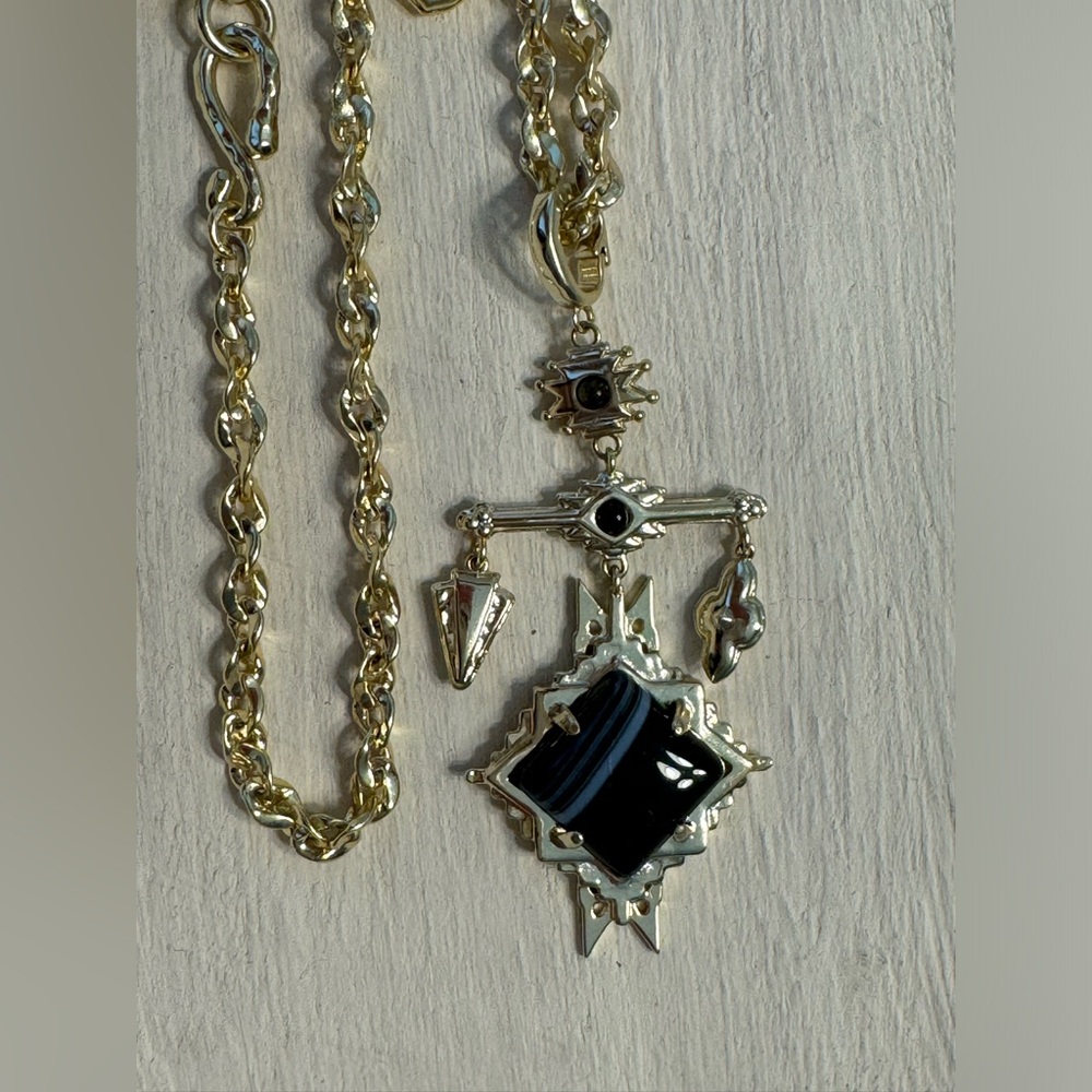 🖤 BLACK BANDED AGATE/GOLD CASS 🖤